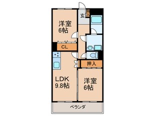 ヴィエント朝日が丘の物件間取画像